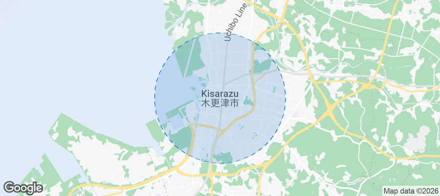 Kisarazu Airbnb map